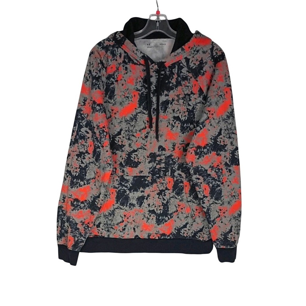 Under Armour Hoodie Men Size Large Rival Fleece‎ Cloud Sweatshirt Multicolor